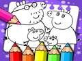 Žaidimas Peppa Pig spalvinimo knyga  internete