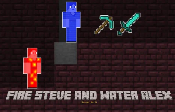Žaidimas Paleiskite Steve'ą ir Vandenį Aleksą  internete