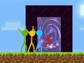 Žaidimas „Stickman parkour Skyland“ internete