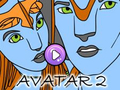 Žaidimas Avatar 2 spalvų knyga  internete
