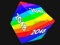 Žaidimas Kubai 2048 3D su skaičiais  internete