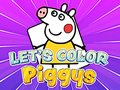 Žaidimas Nuspalvinkime Piggys  internete