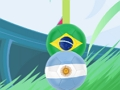 Žaidimas Argentina prieš Braziliją  internete
