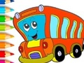 Žaidimas Spalvinimo knyga: Autobusas  internete