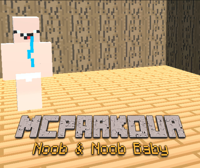 Žaidimas Mc parkour noob ir noob baby internete