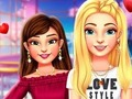 Žaidimas BFFs vidurinės mokyklos pirmojo pasimatymo žvilgsnis  internete