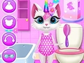 Žaidimas Kitty Unicorn kasdienė priežiūra  internete