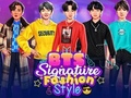 Žaidimas BTS parašo mados stilius internete