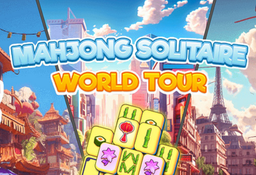 Žaidimas Mahjong Solitaire: pasaulinis turas  internete