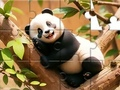 Žaidimas Dėlionė: Panda ant medžio  internete