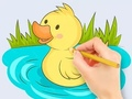Žaidimas Spalvinimo knyga: Baby Duck Swim  internete