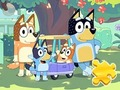 Žaidimas Dėlionė: Bluey šeima  internete