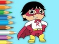 Žaidimas Spalvinimo knyga: Super-Ryanas  internete
