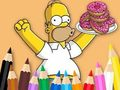 Žaidimas Spalvinimo knyga: Simpson Donut  internete