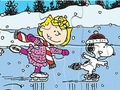 Žaidimas Dėlionė: Snoopy čiuožimas  internete