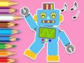 Žaidimas Spalvinimo knyga: Robotų šokiai  internete