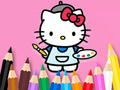 Žaidimas Spalvinimo knyga: Hello Kitty tapyba  internete