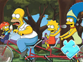 Žaidimas Dėlionė: Simpsonų šeimos jojimas  internete