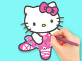 Žaidimas Spalvinimo knyga: Hello Kitty Dancing  internete