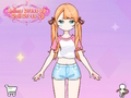 Žaidimas Anime apsirengti lėlės suknele internete