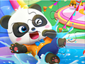 Žaidimas Dėlionė: „Baby Panda“ vandens parkas  internete