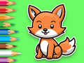Žaidimas Spalvinimo knyga: Baby Fox  internete