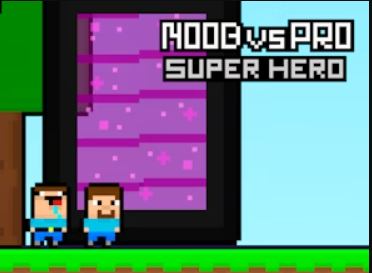 Žaidimas „Noob vs Pro Super Hero“ internete
