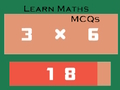 Žaidimas Išmokite matematikos MCQ  internete