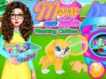 Žaidimas Mama ir Taylor skalbia drabužius  internete