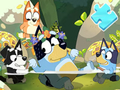 Žaidimas Dėlionė: Bluey Pool Spa  internete