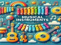Žaidimas Muzikos instrumentai  internete