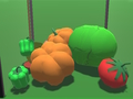 Žaidimas 3D vaisių sujungimas  internete