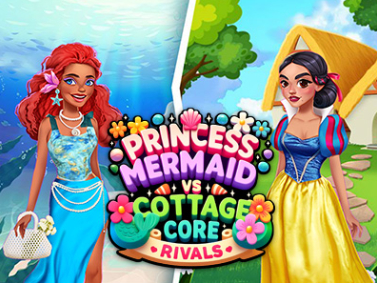 Žaidimas Princess Cottage Core vs Mermaid Core varžovai  internete