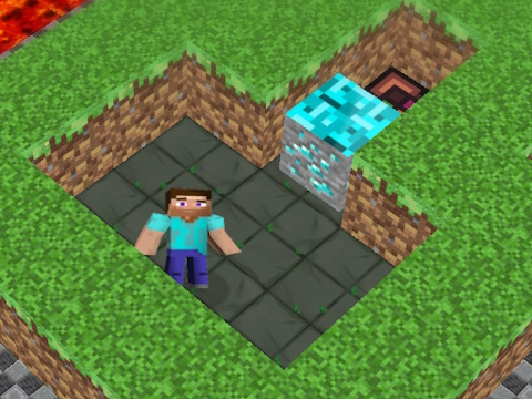 Žaidimas MineBlocks 3D labirintas  internete