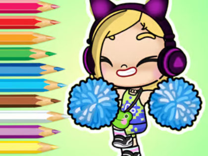 Žaidimas Spalvinimo knyga: Avatar World Cheerleader  internete