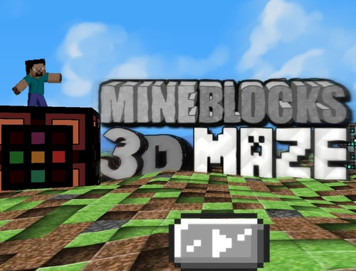 Žaidimas MineBlocks 3D labirintas  internete