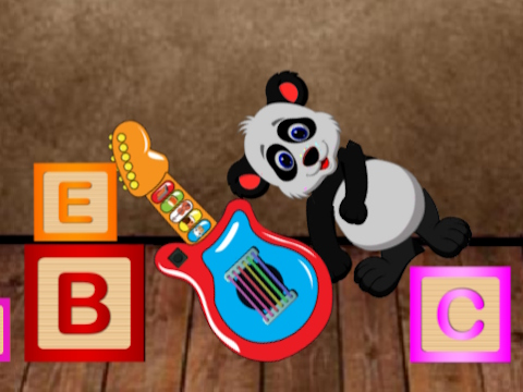 Žaidimas Vaikų gitaros muzikos laikas  internete