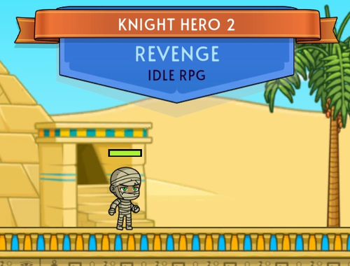 Žaidimas „Knight Hero 2“ keršto tuščiosios eigos RPG internete