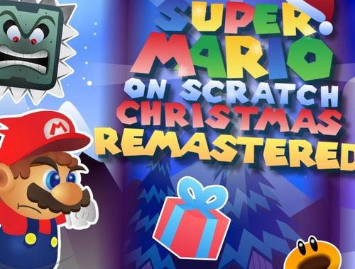 Žaidimas „Super Mario On Scratch Christmas Remastered“ internete