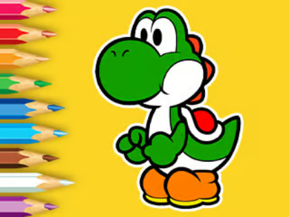 Žaidimas Spalvinimo knyga: Yoshi žvejybos diena  internete
