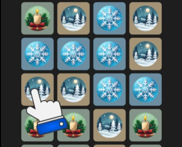 Žaidimas WinterWonder simbolių sujungimas  internete