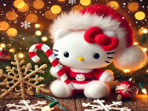 Žaidimas Hello Kitty Kalėdų galvosūkis  internete