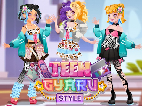 Žaidimas Paauglių Gyaru stilius  internete
