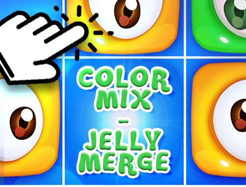 Žaidimas Spalvų mišinys - Jelly Merge  internete