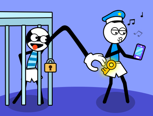 Žaidimas Stickman Trolių vagies galvosūkis  internete