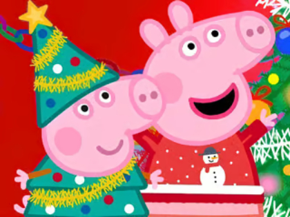 Žaidimas Dėlionė: Kiaulės Peppa Kalėdų ruošimasis  internete