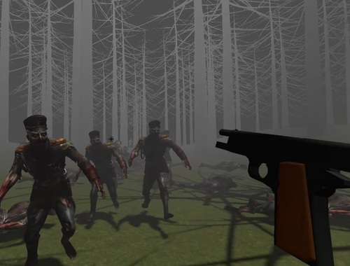 Žaidimas Zombiai miške  internete