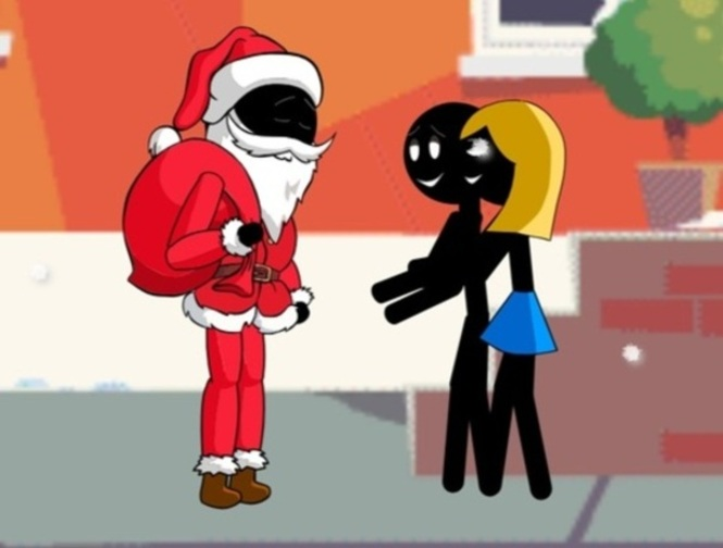 Žaidimas Stickman Kalėdų Senelis  internete