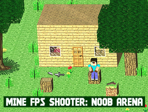Žaidimas Mine FPS šaulys: Noob Arena  internete