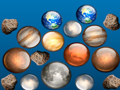 Žaidimas Sujunkite planetų erdvę!  internete